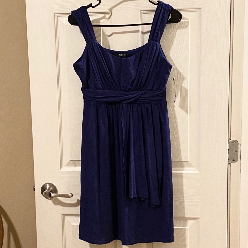 Style & Co. Blue Sleeveless Dress NWT